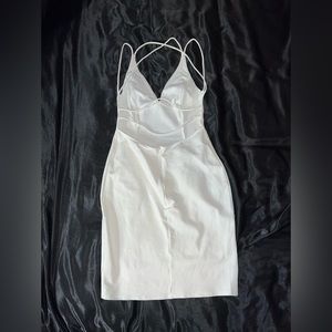 LuLus White Backless Strap Dress